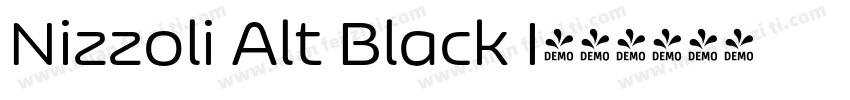 Nizzoli Alt Black I字体转换